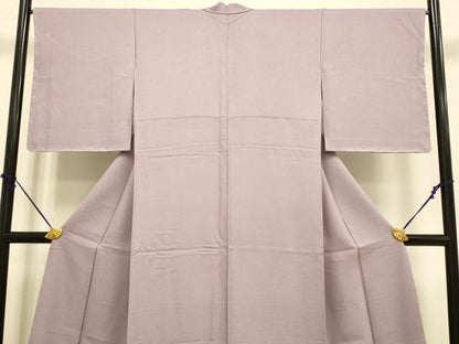 平和屋着物●極上　色無地　梅鼠色　逸品　未使用　DZAB3894kh6