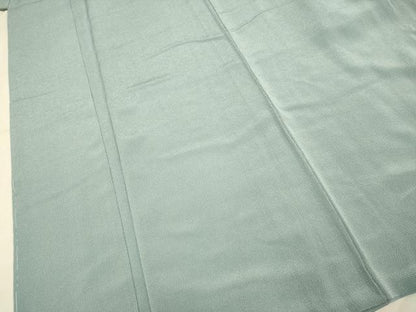 平和屋着物●極上　色無地　濃い灰青色　縮緬地　逸品　未使用　DZAB3895kh6