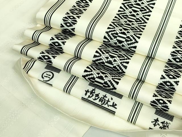 平和屋着物●極上　本場筑前博多織　両面　全通柄　本袋帯　献上　井筒工藝　逸品　DZAB3909kh6