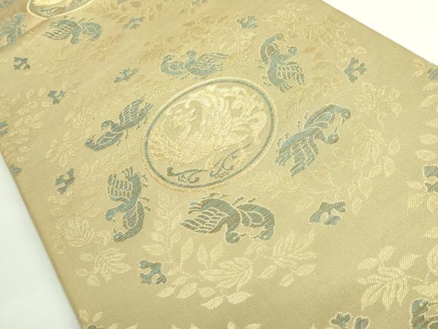 平和屋着物●極上　西陣　川島織物　六通柄　本袋帯　鳳凰　金糸　逸品　DZAB3912kh6