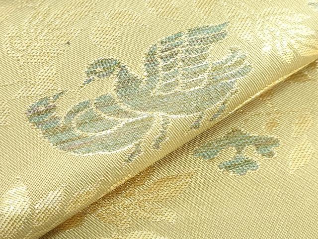 平和屋着物●極上　西陣　川島織物　六通柄　本袋帯　鳳凰　金糸　逸品　DZAB3912kh6