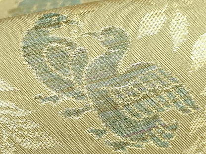 平和屋着物●極上　西陣　川島織物　六通柄　本袋帯　鳳凰　金糸　逸品　DZAB3912kh6