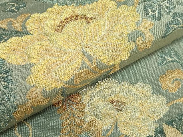 平和屋着物●極上　紋屋井関　御寮織　六通柄袋帯　花唐草　金銀糸　逸品　DZAB3913kh6