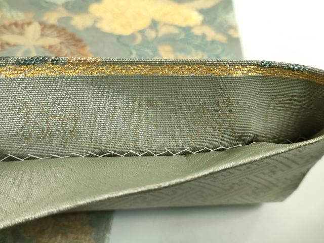 平和屋着物●極上　紋屋井関　御寮織　六通柄袋帯　花唐草　金銀糸　逸品　DZAB3913kh6