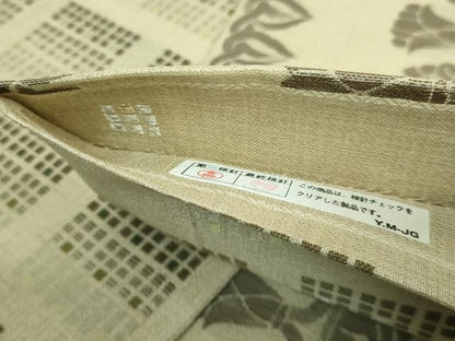 平和屋着物●極上　西陣織　天平初年創始の京の老舗　洛陽織物　両面　六通柄袋帯　正倉院花文　古渡更紗　反端付き　逸品　DZAB3921kh6