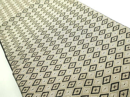 平和屋着物●極上　撫松庵　六通柄袋帯　菱　黒地　逸品　DZAB3945kh6