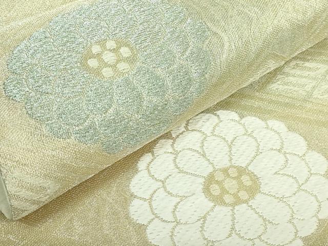 平和屋着物●極上　六通柄袋帯　唐織　優雅　花菱文　金銀糸　逸品　DZAB3950kh6