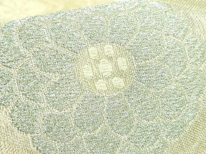 平和屋着物●極上　六通柄袋帯　唐織　優雅　花菱文　金銀糸　逸品　DZAB3950kh6