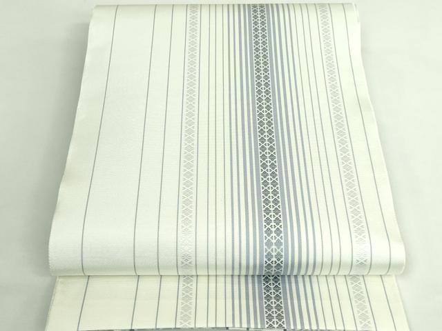 平和屋本店●極上　本場筑前博多織　両面　全通柄袋帯　更紗花間道　逸品　未使用　DZAB3951kh6