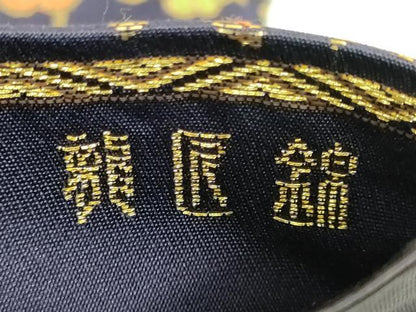 平和屋着物●極上　龍村晋謹製　龍匠錦　六通柄袋帯　唐織　花唐草　金糸　逸品　DZAB3953kh6