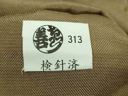 平和屋着物●極上　九寸名古屋帯　更紗花文　金糸　ゑり善扱い　逸品　DZAB3960kh6