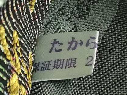 平和屋着物●極上　六通柄袋帯　萬次郎　唐草文　金糸　逸品　DZAB3987kh6