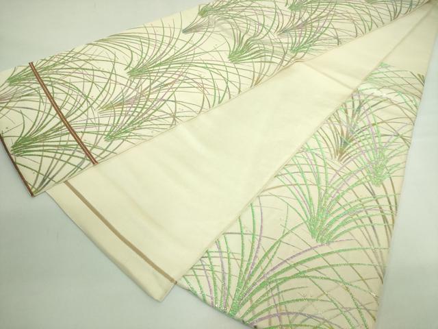 平和屋着物●極上　六通柄　本袋帯　たいざん　霧蘭文　金銀糸　逸品　DZAB3994kh6