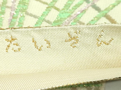 平和屋着物●極上　六通柄　本袋帯　たいざん　霧蘭文　金銀糸　逸品　DZAB3994kh6