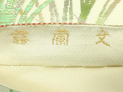 平和屋着物●極上　六通柄　本袋帯　たいざん　霧蘭文　金銀糸　逸品　DZAB3994kh6