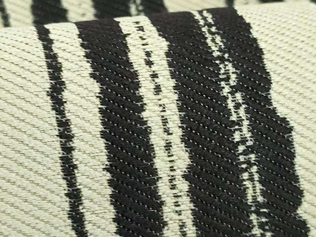 平和屋着物●極上　西陣　長嶋成織物　ながしま帯　六寸帯　縞　逸品　DZAB3995kh6