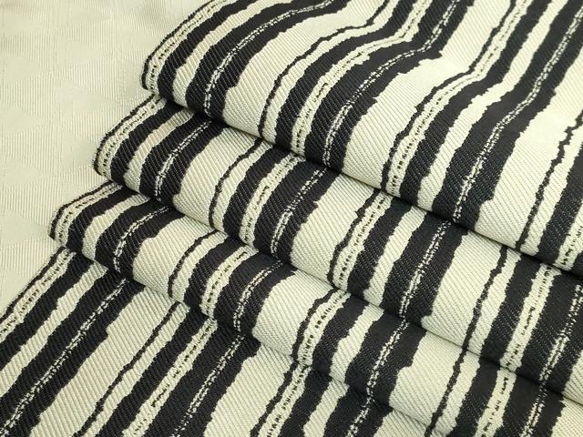 平和屋着物●極上　西陣　長嶋成織物　ながしま帯　六寸帯　縞　逸品　DZAB3995kh6