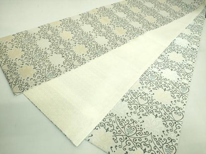 平和屋着物●極上　六通柄袋帯　洋花文　逸品　DZAB3999kh6