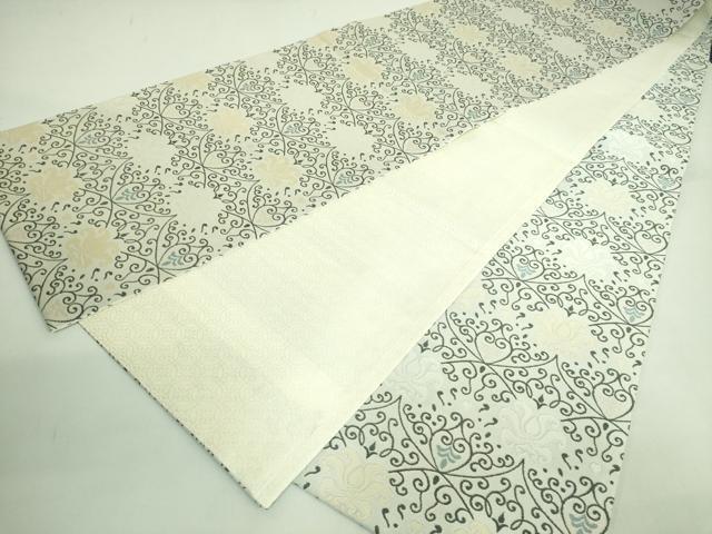 平和屋着物●極上　六通柄袋帯　洋花文　逸品　DZAB3999kh6