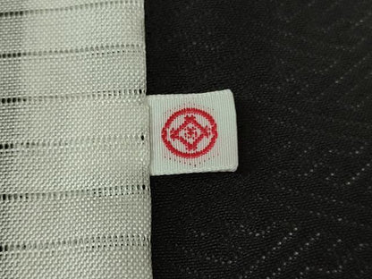 平和屋本店＊極上　夏物　創業460年・千總　訪問着　流水花文　工字繋ぎ紋紗　濃藍色地　金彩　松坂屋扱い　逸品　DZAB4006kh6
