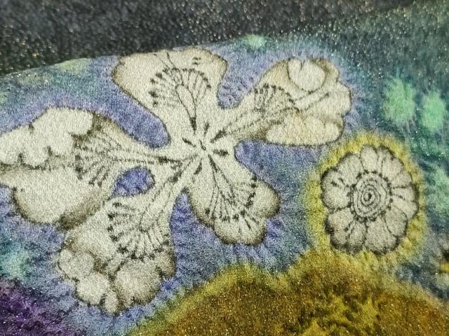 平和屋本店●最高級　初代　久保田一竹　幻の辻が花　色留袖　蝉色地　暈し染め　金通し地　逸品　DZAB4011kh6