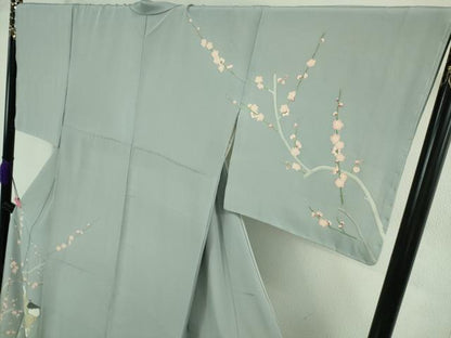 平和屋本店●極上　加賀友禅の巨匠　初代　由水十久　訪問着　童子遊び　秘色色地　逸品　未使用　DZAB4023kh6
