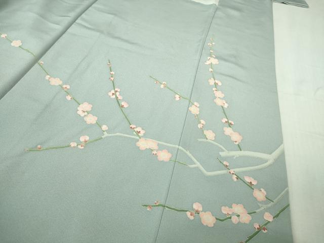 平和屋本店●極上　加賀友禅の巨匠　初代　由水十久　訪問着　童子遊び　秘色色地　逸品　未使用　DZAB4023kh6