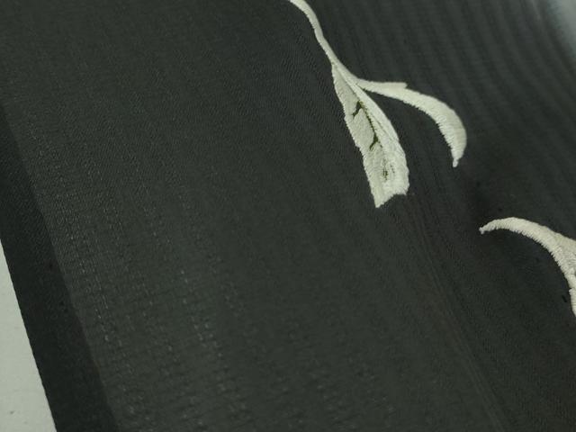 平和屋本店＊極上 夏物 訪問着 総手刺繍 縞紋紗 花唐草文 暈し染め 金糸 逸品 DZAB4033kh6