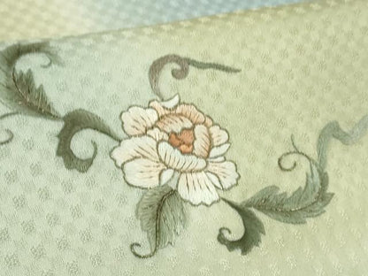 平和屋本店●極上 　中国人間国宝　将雪英　訪問着　総刺繍　唐獅子　暈し染め　金銀糸　逸品　DZAB4044kh6