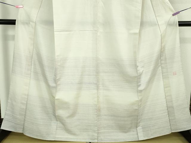平和屋本店＊極上　夏物　石川県指定無形文化財　夏牛首紬　白山工房　手織り　手シケ引染　染人:松田素尚子　証紙付き　逸品　DZAB4048kh6