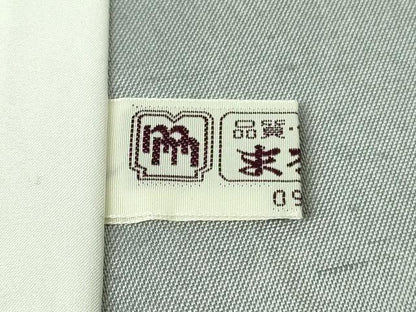 平和屋本店▽極上　石川県指定無形文化財　牛首紬　白山工房　手織り　単衣　まるやま扱い　証紙付き　逸品　DZAB4049kh6