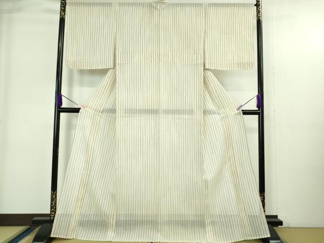 平和屋着物＊極上 夏物 紗紬 間道 逸品 未使用 DZAB4050kh6