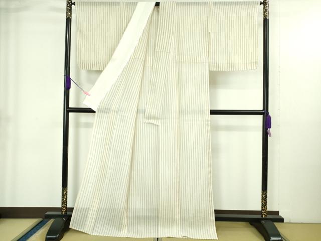 平和屋着物＊極上 夏物 紗紬 間道 逸品 未使用 DZAB4050kh6