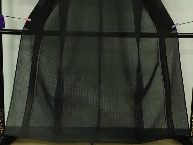 平和屋本店＊極上 夏物 夏赤城紬 粋紗絣 濃藍色地 証紙付き 逸品 DZAB4053kh6