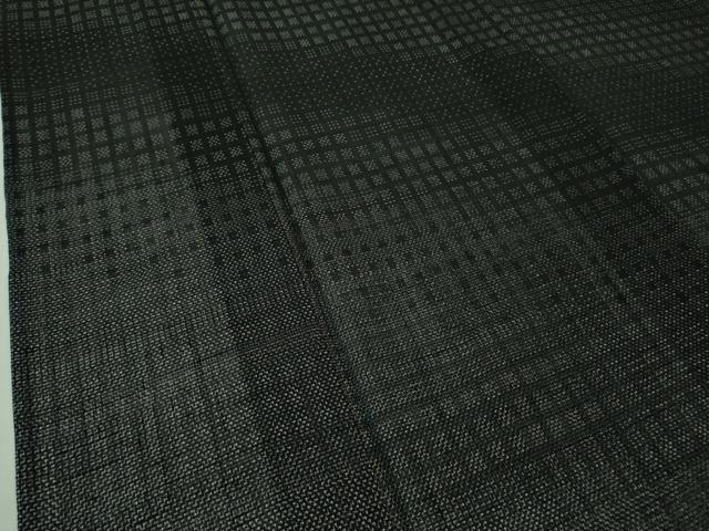 平和屋本店＊極上 夏物 夏赤城紬 粋紗絣 濃藍色地 証紙付き 逸品 DZAB4053kh6