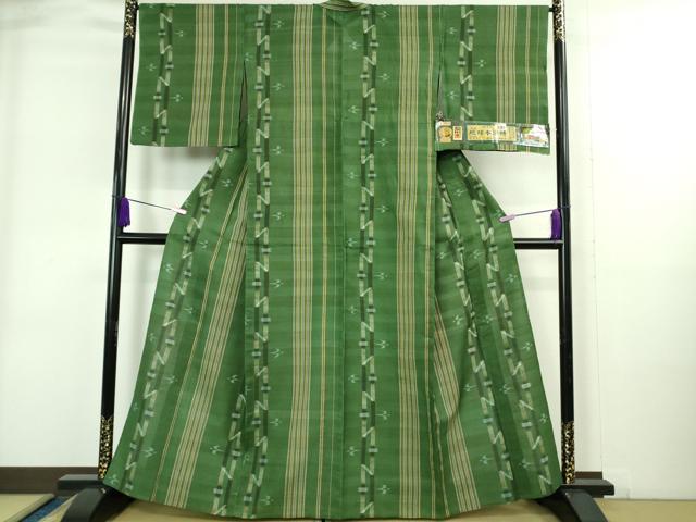 平和屋本店＊極上　夏物　本場琉球絣　夏琉球　純手織　大城広四郎織物謹製　証紙付き　逸品　DZAB4056kh6