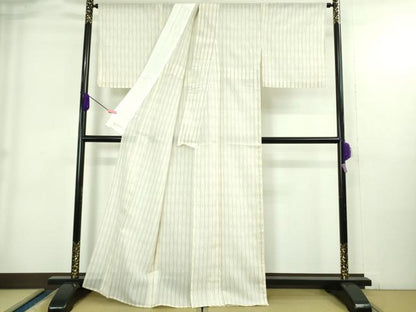 平和屋本店＊極上 夏物 明石ちぢみ 間道 逸品 未使用 DZAB4057kh6
