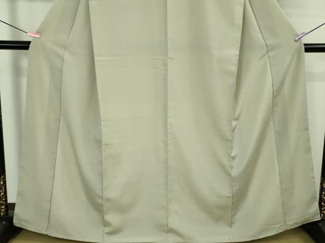 平和屋本店●極上 本塩沢 やまだ織 小出マサイ作 灰白色地 証紙付き 逸品 DZAB4059kh6