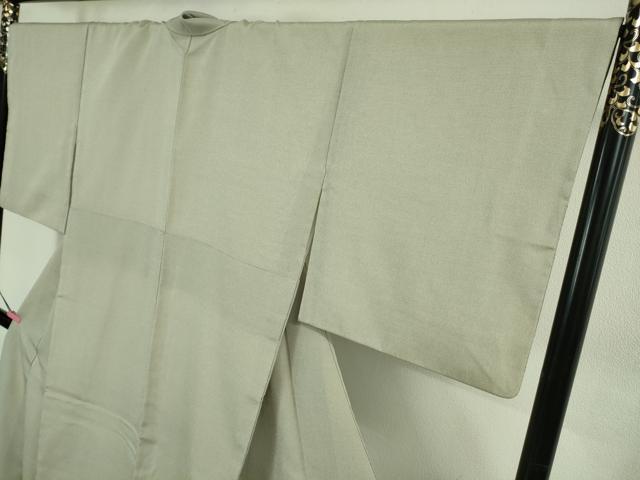 平和屋本店●極上 本塩沢 やまだ織 小出マサイ作 灰白色地 証紙付き 逸品 DZAB4059kh6