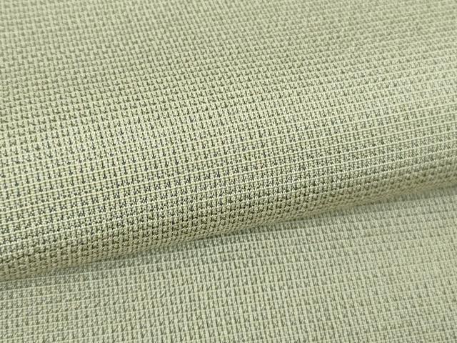 平和屋本店●極上 本塩沢 やまだ織 小出マサイ作 灰白色地 証紙付き 逸品 DZAB4059kh6