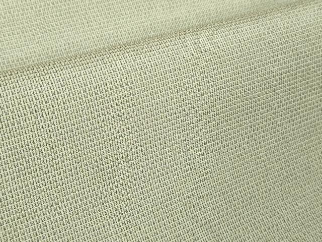 平和屋本店●極上 本塩沢 やまだ織 小出マサイ作 灰白色地 証紙付き 逸品 DZAB4059kh6