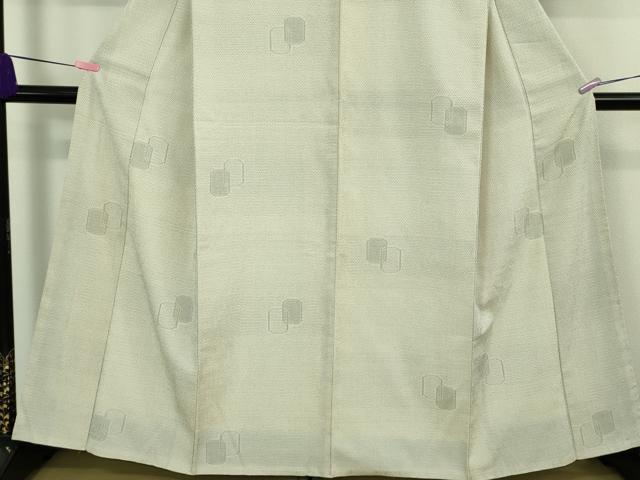 平和屋本店●極上　白鷹お召　置賜紬　110亀甲　証紙付き　逸品　DZAB4063kh6
