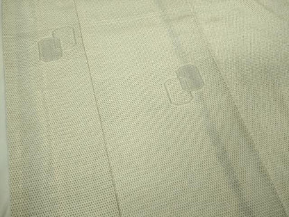 平和屋本店●極上　白鷹お召　置賜紬　110亀甲　証紙付き　逸品　DZAB4063kh6
