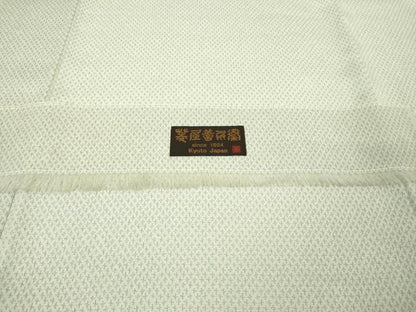 平和屋本店●極上　西陣　木野織物　菱屋善兵衛謹製　お召　十字絣　証紙付き　逸品　DZAB4064kh6