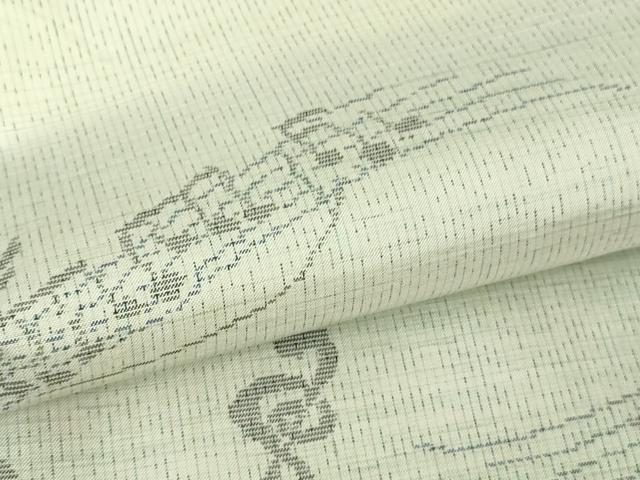 平和屋本店●極上　本場大島紬　音符　楽譜　ト音記号　逸品　DZAB4067kh6