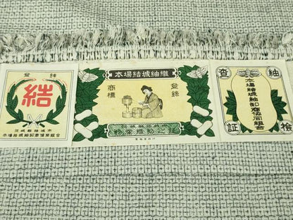 平和屋本店●極上　本場結城紬　重要無形文化財　100亀甲　総詰め　逸品　DZAB4076kh6