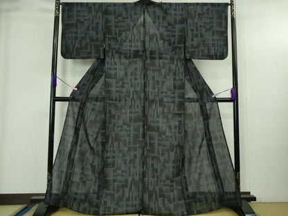 平和屋着物＊極上 夏物 結城紬 夏結城 100亀甲 逸品 DZAB4083kh6