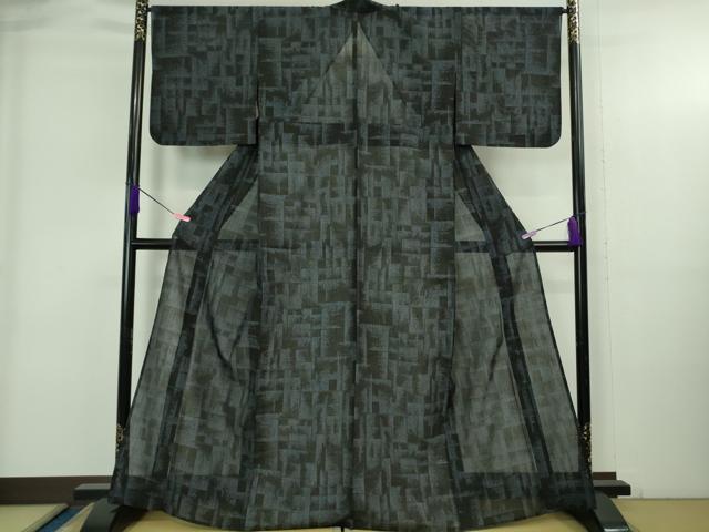 平和屋着物＊極上 夏物 結城紬 夏結城 100亀甲 逸品 DZAB4083kh6
