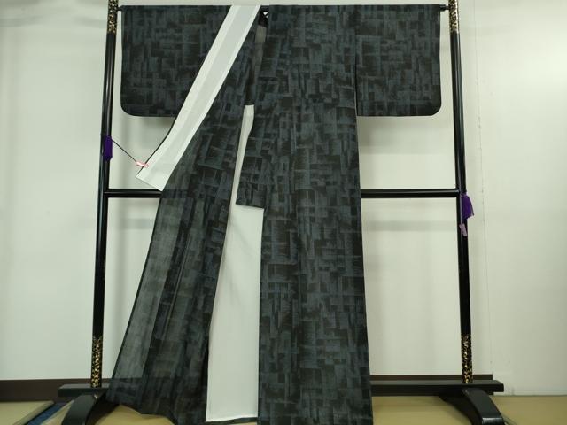 平和屋着物＊極上 夏物 結城紬 夏結城 100亀甲 逸品 DZAB4083kh6