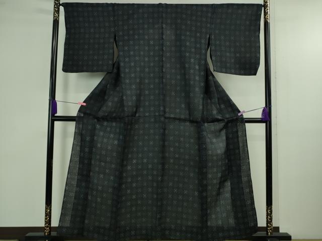 平和屋本店＊極上　夏物　重要無形文化財　本場宮古上布　苧麻　菱文　逸品　DZAB4085kh6